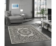 Mias - Alfombra Stefanie para salón, Dormitorio, 80 x 150 cm, Pelo Corto, Color Gris Oriental