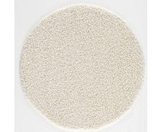 Muratap Loca Shaggy - Alfombra Shaggy - Suave Pelo Largo Moderno y cálido Alfombra Decorativa para Sala de Estar, Comedor, Alfombra de salón, Alfombra de Cama, tamaño Grande: 80 cm, Redonda