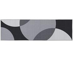 Alfombra de Cocina clásica A - Gris Negro 57 x 200