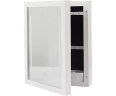 Cosmetic Club SC29373 SC29373-Espejo LED para Armario (Accesorio cosmÃ©tico), Blanco, 30.00 x 9.30 x 40.20 cm