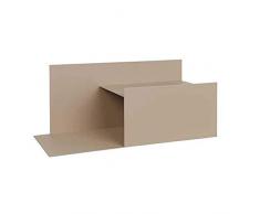 broste Copenhagen Estantería de Pared, Color Beige, 53 x 24 x 22 cm
