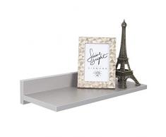 RICOO Estanteria Pared 45 x 8 x 19 cm Estante Flotante Gris Balda almacenaje WM056-PL