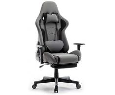 IntimaTe WM Heart Silla Gaming, Oficina Silla Computadora,Silla Gamer con Reposapiés, Silla Reclinable con Alto Respaldo,PC Silla