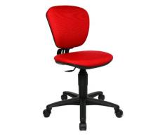 Topstar High Kid Silla giratoria Infantil, Tela, Rojo, 40 x 43 x 90 cm