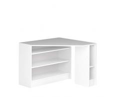 Marca Amazon - Movian Cabriel - Escritorio esquinero, 94 x 94 x 74.1 cm (largo x ancho x alto), blanco
