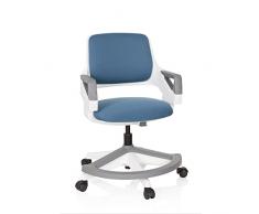 hjh OFFICE 640500 silla para niños KID FLEX tejido de malla azul silla giratoria ajustable ergonómico acolchado