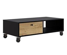 Marca Amazon - Movian Florida - Mesa de centro, 55 x 110 x 38 cm, negro