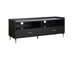 Soporte de TV Tedy 2 cajones negro