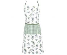 Clayre & Eef OLG41GR Olive Garden - Delantal (Aprox. 70 x 85 cm.