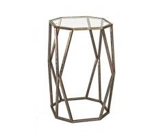 HAKU Möbel Mesa auxiliar Fania 3 bronce antiguo