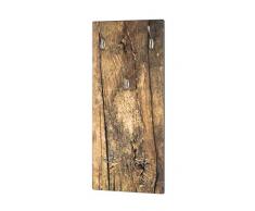 Haku Möbel Perchero de Pared, MDM, Natur-edelstahloptik, 8 x 40 x 90 cm