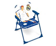 ARDITEX Silla Plegable Infantil Real Madrid, Silla Exterior 38 x 32 x 53 cm