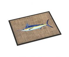 Carolines Treasures Fish Marlin - Felpudo para Interiores o Exteriores, 61 x 91 cm, Multicolor