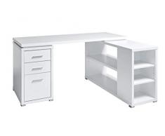 Marca Amazon - Movian Rouen - Escritorio esquinero, 152,4 x 120 x 75,3 cm, blanco
