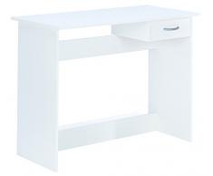 Demeyere Escritorio Mesa De Estudio Juvenil 100 Cm, Blanco, Para Ordenador, Habitación Infantil