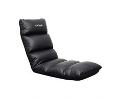 Trust Gaming GXT 718 Rayzee Silla Gaming Plegable, Cojin de Suelo para Consolas, Respaldo Ajustable, Peso de hasta 125 kg, Silla Gamer para Niño, Juegos, Lectura, Relax, TV - Negro