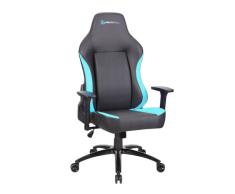 Newskill Silla Gaming Profesional de Escritorio Akeron, Cuero PU Transpirable, Altura Ajustable, Reclinable 180º, Gas Pistón Clase 4, Reposabrazos Ajustables 3D, Cojín Lumbar y Cervical, Azul