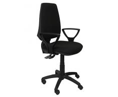 Piqueras y Crespo Elche Silla de Oficina, Tela, Negro, 109x46x46 cm