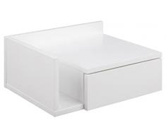 AC Design Furniture Fia Mesita de Noche, Blanco, H: 16,5 x B: 40 x T: 32 cm