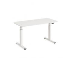 Steelcase Solo Mesa Altura Ajustable Eléctrica para Trabajar de Pie o Sentado, Controlador Programable, Potente motor, Sensor Anticolisión y Red de Gestión de Cables. Acabados en Nieve/Nieve