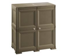 Tontarelli Wengé Armario Omnimodus-2 Puerta de Madera Modelo, 4 módulos