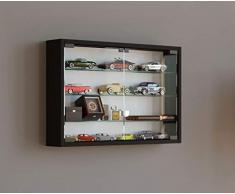 VCM mandosa M Vitrina Pared, Madera, Negro, 40 x 60 x 10 cm