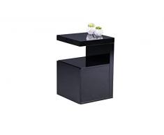 M2 Kollektion Pam Mesa Auxiliar, Madera de ingeniería, Negro, 40x60x40