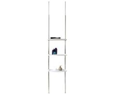 Gelco Design EVO Estantería de Columna de Ducha telescópica, Metal, Cromado, 30,0 x 62,0 x 250,0 cm