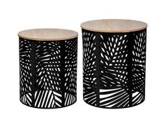 Mesa de centro Black Leaf x 2