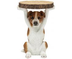 Kare Design Mesa Animal Cane Mr Jack, 52 x 35 x 33 cm, Madera, Marrón