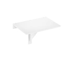 Furinno Hermita Mesa Plegable de Montaje en Pared, Madera, Blanco, One Size
