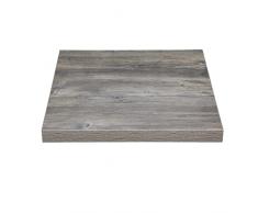 Bolero Tablero de Mesa de melamina Cuadrado pretaladrado de Madera de Fresno - 700 mm