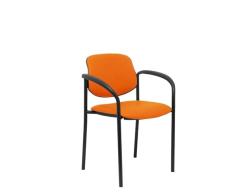 Piqueras y Crespo Villalgordo Silla confidente, Cuero, Naranja, único