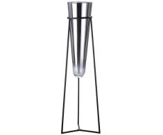 Gilde Jarrón, Vidrio Metal, Höhe 102 cm
