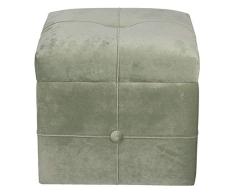 Clayre & Eef 64059GR - Taburete con Espacio de almacenaje, Aprox. 30 x 30 x 28 cm.