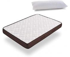 HOGAR24 ES- ZR27- Colchón Viscosoft 80x190 cm + Almohada Tacto Pluma, Núcleo Alta Densidad Transpirable, con Tejido 3D y Aloe Vera.