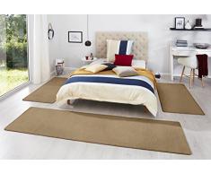 Hanse Home Cuna 3 Piezas Uni Colores Fancy, Polipropileno, marrón, 67 x 250 x 0.7 cm