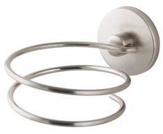 Fackelmann 86959 - Soporte de Pared para secador de Pelo (10 x 8 x 13 cm, Acero Inoxidable Pulido)