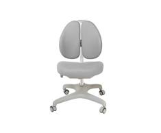 FD FUN DESK Bello II Grey-Silla de Escritorio Infantil (Altura Regulable), Color Gris, 510х530х970 mm