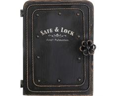 Kare Design Caja para llaves Safe, 31x13x24cm, negro, metal, caja de seguridad