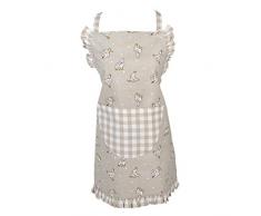 Clayre & Eef LCH41KN - Delantal Infantil, diseño de Gotas 48 x 56 cm.