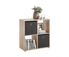 FMD Möbel Estantería en Forma de Cubo (70 x 71,5 x 33 cm)