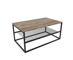 Mesa de centro con patas de metal WellHome.
