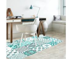 VINILIKO, Alfombra de vinilo, Lisboa, Turquesa, 66x100 cm