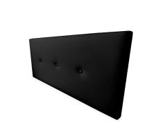 Somnia Descanso - Cabecero Polipiel Premium Acolchado Miami Medidas 160 x 60 cm (Cama de 150) Negro