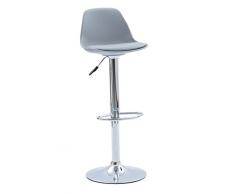 La Seggiola Fruit Taburete, sintética, Gris, 40 x 40 x 104 cm