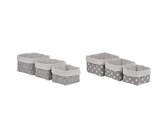 DKD Home Decor Juego de cestas, Estándar