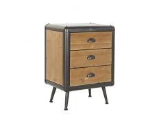 DKD Home Decor Mesita de Noche, Madera, Estándar