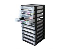 Iris Ohyama OCH-2100 Atril de Oficina, Negro, 10 x 4 L