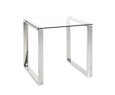 Haku Möbel 18779 Mesa Con Ruedas para Servicio Acero Aluminio-Blanco 40 x 68 x 69 cm